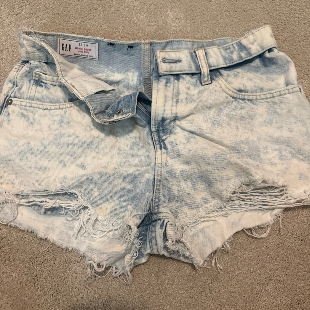 GAP Women's Faded Blue Jean Shorts